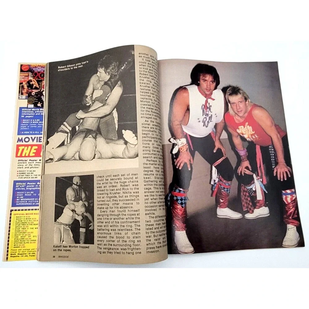 RINGSIDE WRESTLING MAR 1986 ROCK N' ROLL EXPRESS JIMMY GARVIN DUSTY RHODES PIPER